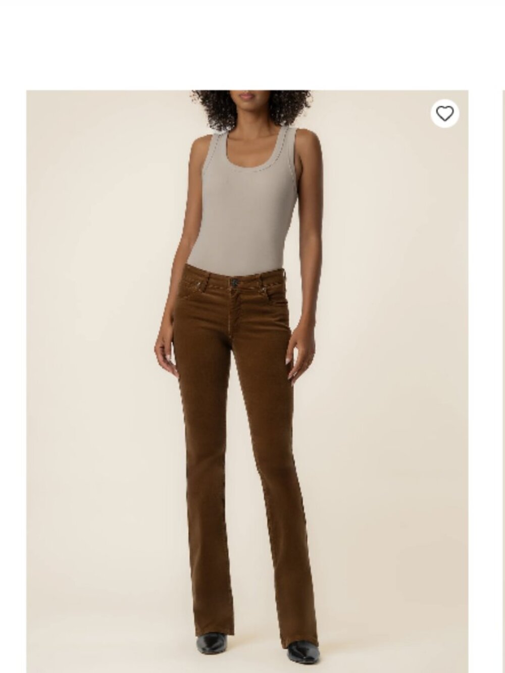 Kut from the Kloth Natalie Corduroy Bootcut, Petite in Whiskey 4P
